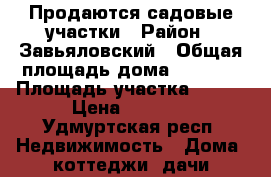 Продаются садовые участки › Район ­ Завьяловский › Общая площадь дома ­ 30-40 › Площадь участка ­ 400 › Цена ­ 5 000 - Удмуртская респ. Недвижимость » Дома, коттеджи, дачи продажа   